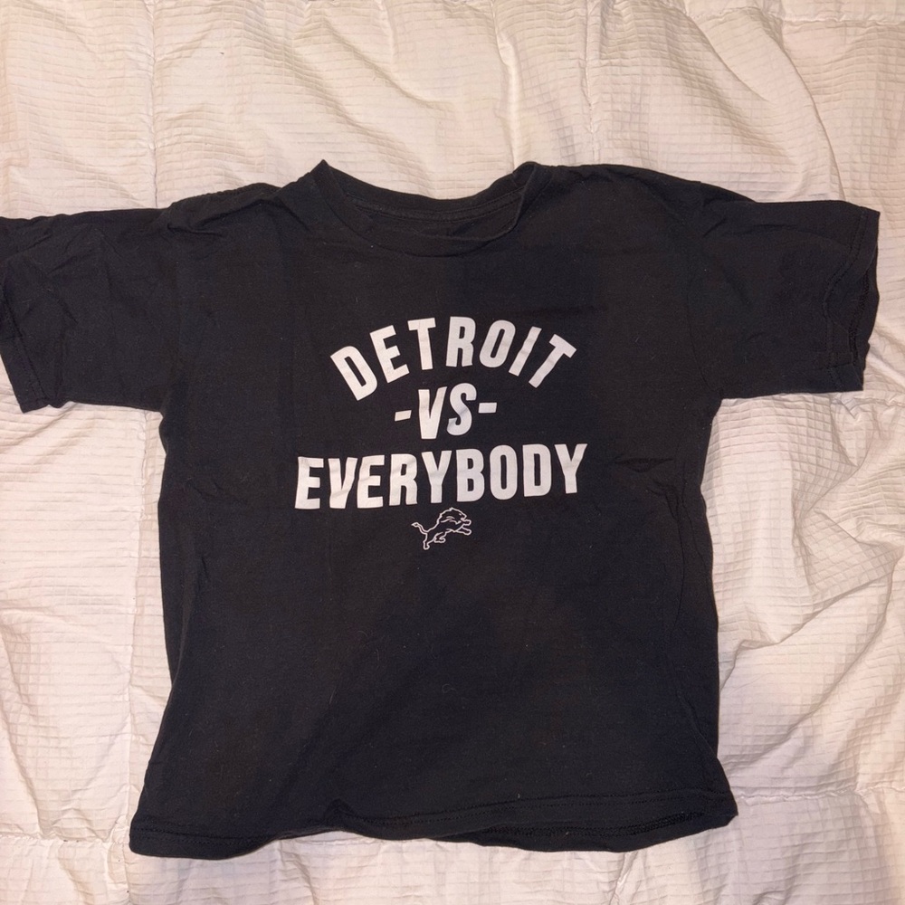 Fanatics Kids Black Tee - Detroit Vs Everybody Detroit Lions